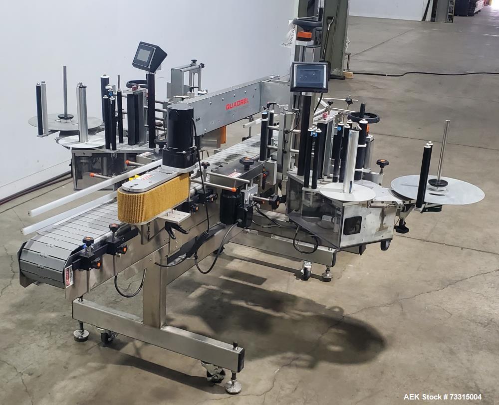 Used Quadrel Econoline Q110 Front and Back Labeler – 150 CPM